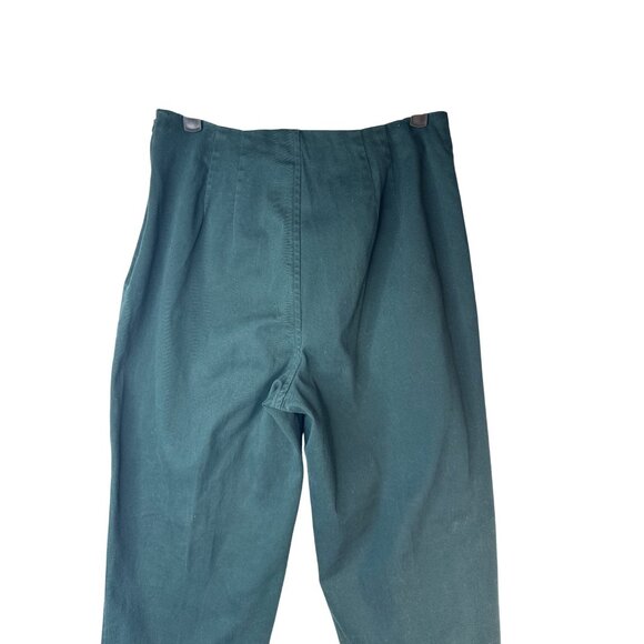 2/$30 Talbots Womens Size 8 Green Pants Cotton & Lycra Blend - Picture 8 of 13